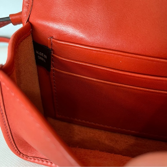 Coach Orange Turn Lock Mini Leather Crossbody Bag - Picture 11 of 16